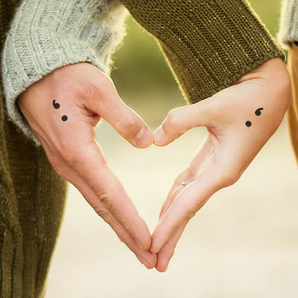 semicolon tattoo meaning